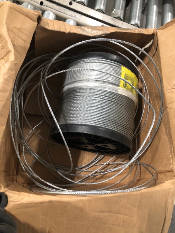 Photo 2 of 
Wire Rope, 1/16 Wire Rope, Stainless Steel 304 Wire Cable, 328FT Length Aircraft Cable with 100pcs Sleeves Stops, 7x7 Strand Core, 368 lbs Breaking Strength.