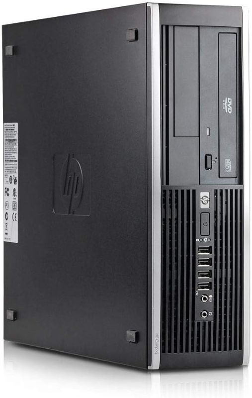 Photo 1 of HP Elite 8100 Desktop Computer PC - Intel Core i5 3.2-GHz, 8GB RAM, 500GB Hard Drive, DVD, Keyboard, Mouse, USB WiFi Adapter (300Mbps), Windows 10 (Renewed)