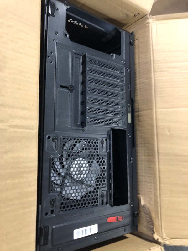 Photo 1 of MUSETEX ATX PC Case 6 PWM ARGB Fans Pre-Installed, Mid Tower Gaming PC Case with Side Opening Tempered Glass Door, USB 3.0 x 2 Computer Case, Black, G07 G07NEW