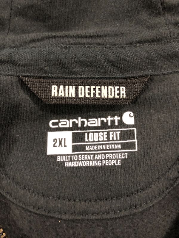 Photo 5 of Carhartt Men's Rain Defender® Loose Fit Heavyweight Full-Zip Sweatshirt