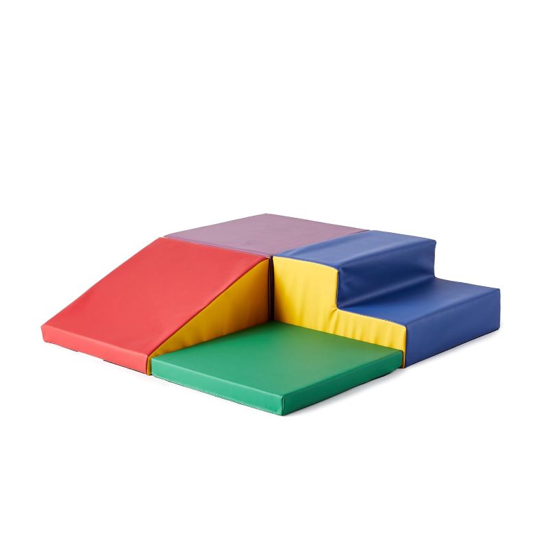 Photo 1 of Amazon Basics Kids Soft Play Corner Climber, 4-Piece Corner Climber Red, Green, Blue, Yellow
