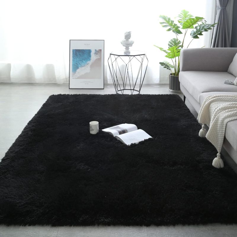 Photo 1 of LMRDDD Large Area Rug 8X10 Foot,Durable Area Rugs 8x10 Clearance Under 100 with Non-Slip Bottom1Pc,8x10 Grey Furry Rug for Children Area Rugs,Soft Fuzzy Shaggy Rugs for livingroom,Bedroom.