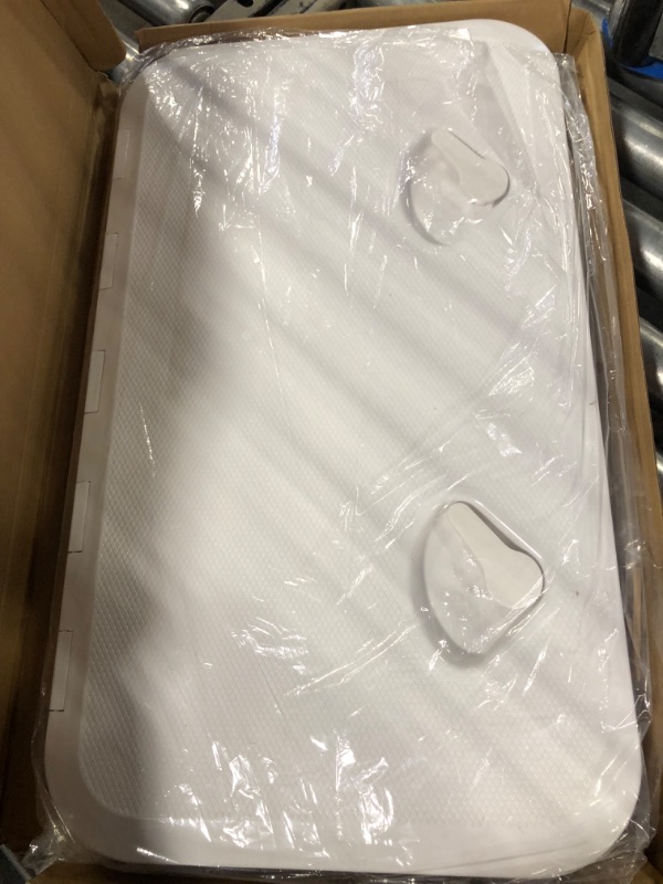 Photo 1 of Amarine Made Marine Deck Hatch Boat Deck Hatch Access Hatch & Lid 24" X 14" - White/Black