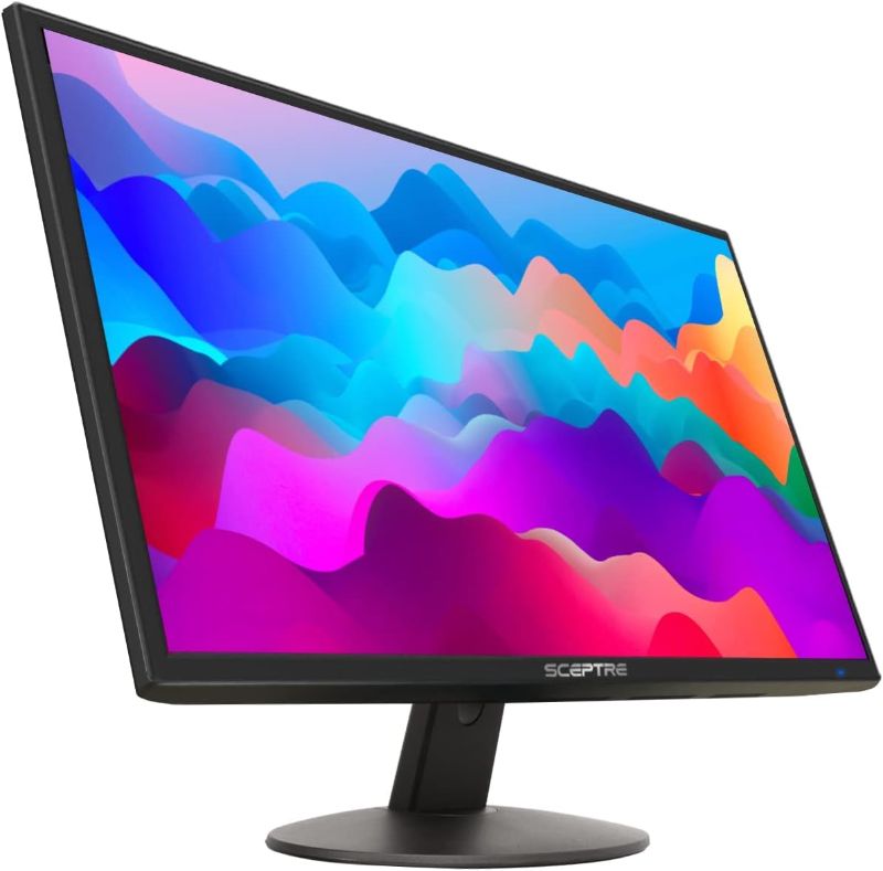 Photo 1 of Sceptre 24-inch Professional Thin 1080p LED Monitor 99% sRGB 2x HDMI VGA Build-in Speakers, Machine Black (E248W-19203R Series)