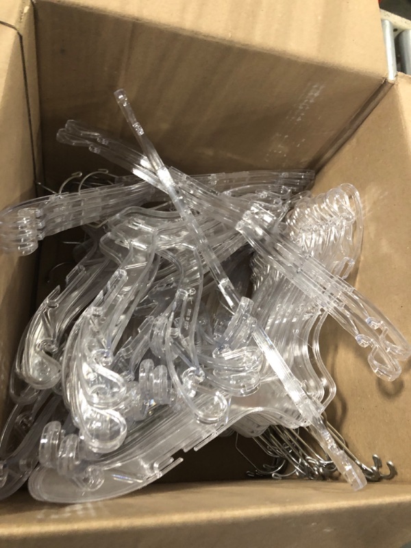 Photo 1 of 100 clear hangers