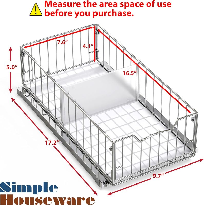 Photo 1 of 
SimpleHouseware Pull Out Cabinet Sliding Basket
