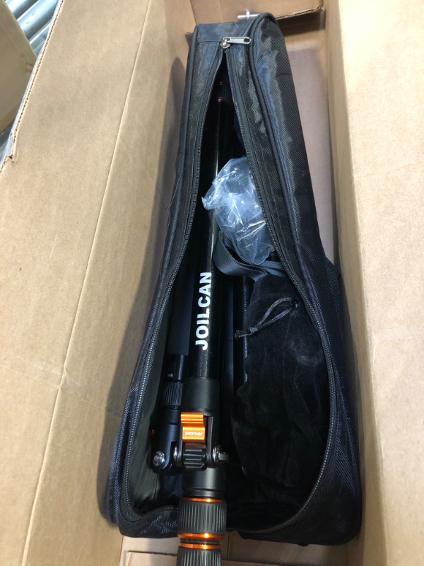 Photo 1 of Camera Tripod, 80/84 inches Heavy Duty Tripod for Camera and Phone, 82" Camera Monopod Tripod, DSLR Binoculars Spotting Scope Camcorders Video Tripod Stand, 360 Degree Ball Head, 35 lbs Loads Orange