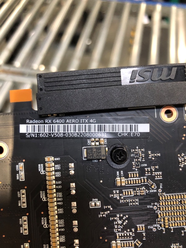 Photo 4 of MSI Gaming Radeon RX 6400 64-bit 4GB GDDR6 DP/HDMI PCIe 4 Torx Single Fan FreeSync DirectX 12 VR Ready ITX OC Graphics Card (RX 6400 AERO ITX 4G)