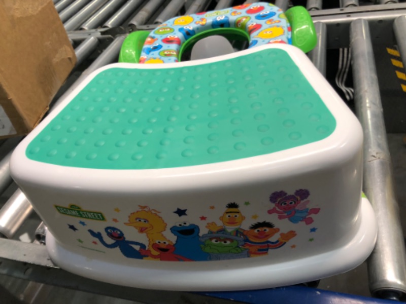 Photo 4 of Sesame Street "Sesame Squad" 2 Piece Essential Potty Training Set - Soft Potty Seat, Step Stool