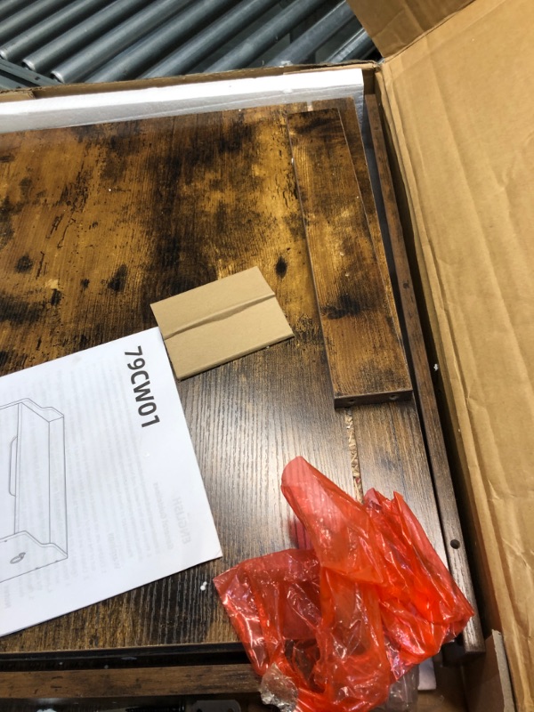 Photo 5 of HOOBRO Storage Chest, Storage Bench with Safety Hinge, Retro Storage Organizer, Storage Trunk, Enclosure On Top, Supports 220 lb, Entryway Shoe Bench, Easy Assembly, Rustic Brown BF79CW01