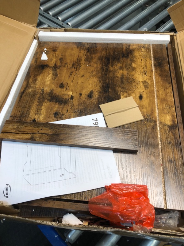 Photo 3 of HOOBRO Storage Chest, Storage Bench with Safety Hinge, Retro Storage Organizer, Storage Trunk, Enclosure On Top, Supports 220 lb, Entryway Shoe Bench, Easy Assembly, Rustic Brown BF79CW01