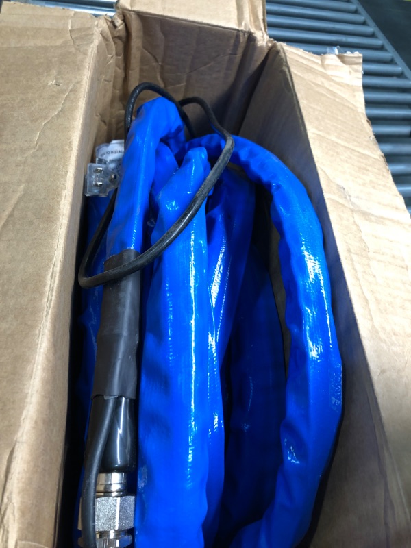 Photo 1 of Camco Heated Drinking Water Hose, - 20° F, 50-Foot, 5/8-Inch ID (22912-A) 50' Cold Weather (Freeze Protection to - 20?F) Frustration-Free Packaging