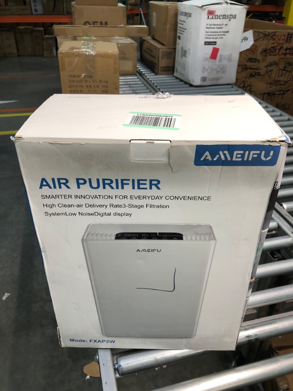 Photo 2 of Air Purifiers for Home Large Room up to 1640ft², AMEIFU Hepa Air Purifiers, H13 True HEPA Air Filter for Pets Hair, Dander, Smoke, Pollen, Smell, 3 Fan Speeds, 5 Timer, Sleep Mode 15DB Air Cleaner air purifiers with filter