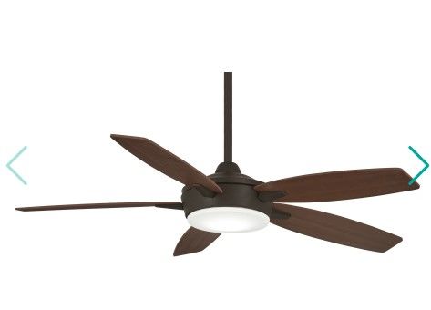 Photo 1 of 5 Blade LED Indoor Ceiling Fan with Remote Included