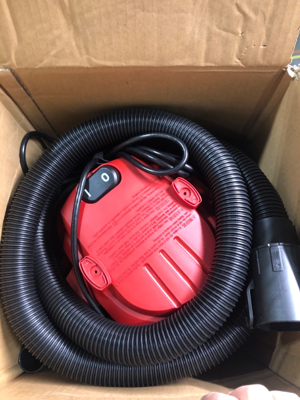 Photo 4 of Vacmaster Red Edition VOC508S 1101 Stainless Steel Wet Dry Shop Vacuum 5 Gallon 4 Peak HP 1-1/4 inch Hose Powerful Suction with Blower Function