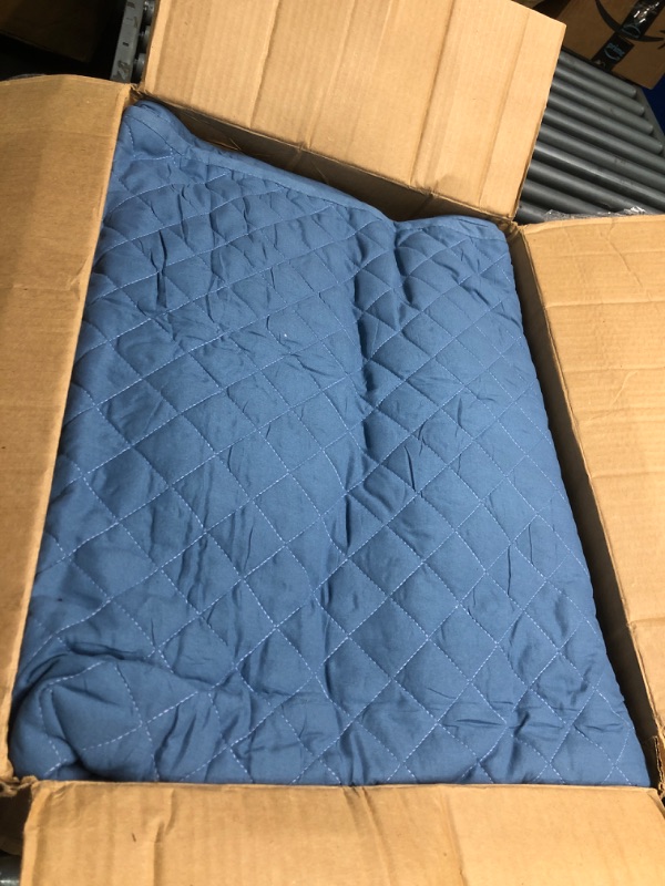 Photo 1 of Bare Home Premium Diamond Stitched 2 Piece Coverlet Set - Ultra-Soft Luxurious Lightweight All Season Bedspread (Twin/Twin XL, Coronet Blue)