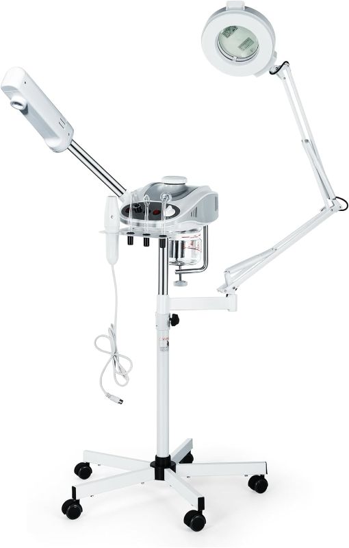 Photo 1 of 3 in 1 Aromatherapy Facial Steamer, 5X Magnifying LED Lamp, High Frequency Machine, Salon Spa Beauty Equipment