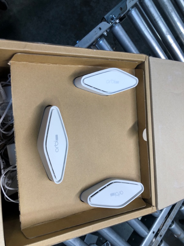 Photo 3 of NETGEAR Orbi Pro WiFi 6 Mini Mesh System (SXK30B3) | Router with 2 Satellite Extenders for Business or Home | VLAN, QoS | Coverage up to 6,000 sq. ft., 40 Devices | AX1800 802.11 AX (up to 1.8Gbps) 3-Pack AX1800