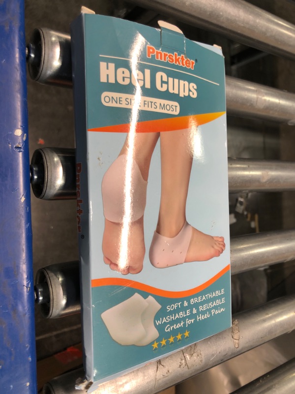 Photo 2 of Dr. Frederick's Original Gel Heel Guards - 4ct. - Heel Cups for Heel Pain Relief - Plantar Fasciitis - Soft Heel Protectors - Gel Inserts - Cushions for Bone Spurs, Heel Spurs, Gout