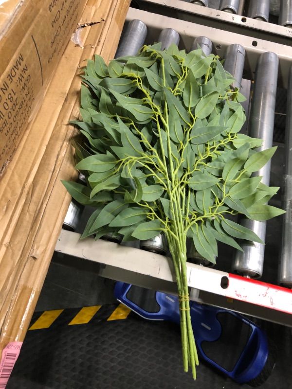 Photo 1 of 5Pcs Artificial Italian Ruscus Greenery Stems  Hanging Greenery Spray Fake Greenery for Centerpieces Faux Leaves Greenery Swag for Floral Arrangement Wedding Bouquet Garland Arch Home Decor
