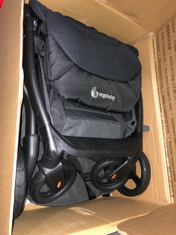 Photo 1 of Ergobaby Metro+ Compact Baby Stroller, Lightweight Umbrella Stroller Folds Down for Overhead Airplane Storage (Carries up to 50 lbs), Car Seat Compatible, Slate Grey