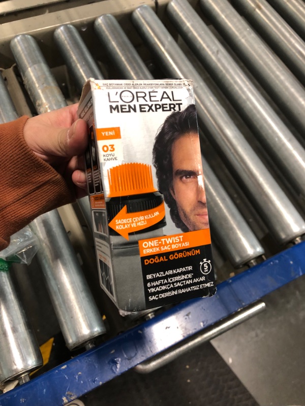 Photo 2 of L’Oreal Paris Men Expert One Twist Mess Free Permanent Hair Color, Mens Hair Dye to Cover Grays, Easy Mix Ammonia Free Application, Dark Brown 03, 1 Application Kit