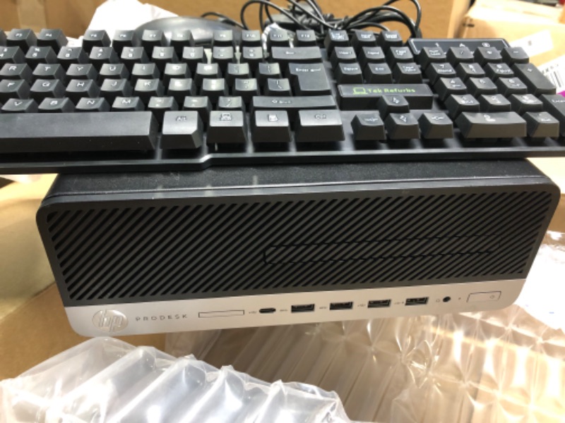 Photo 5 of HP Prodesk 600G3 SFF Small Form Factor Desktop, Intel Core i5-7500 3.6GHz, 16GB RAM, 512GB SSD, Wired Keyboard, Wifi, Bluetooth, Win10 pro(Renewed) 16GB RAM-512GB SSD