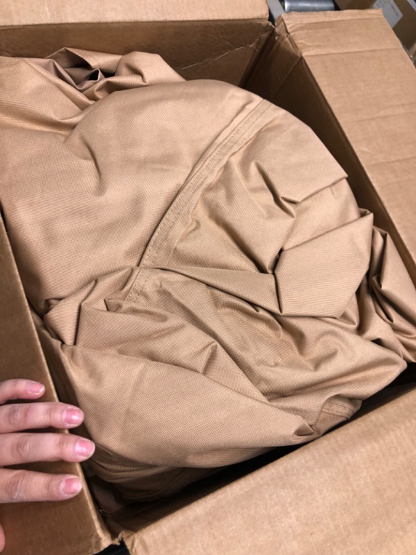 Photo 1 of ULTCOVER Waterproof Firewood Racks Cover 8 Feet Heavy Duty Outdoor Logs Holder Stand Cover 8 Feet Brown