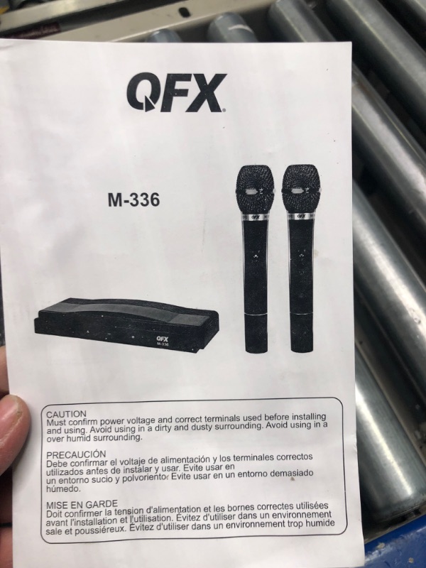 Photo 1 of QFX M-336 Wireless Dynamic Professional Microphone - Twin Pack