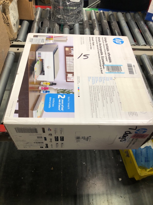 Photo 2 of HP Smart Tank 5000 Wireless All-in-One Ink Tank Printer with up to 2 years of ink included, mobile print, scan, copy, white, 17.11 x 14.23 x 6.19