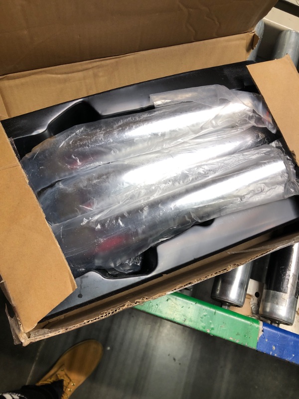 Photo 1 of Sytopia Office Chair Base, Office Chair Base Replacement with Reinforced Metal Legs, Chair Bottom Part for Most Chairs, Universal Gas Cylinder and Caster Sockets (Polished Steel)