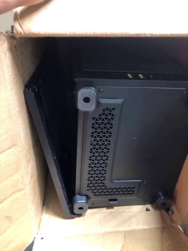 Photo 1 of Corsair iCUE 2000D RGB Airflow Mini-ITX PC Case - Mini-ITX Form-Factor - Steel Mesh Panels - Three-Slot GPU Support - 3X AF120 RGB Slim Fans Included - iCUE Lighting Node CORE Controller - Black Black RGB AIRFLOW