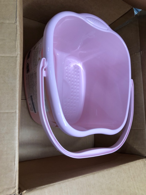 Photo 3 of Inomata Foot Detox Massage Spa Bucket, Pink