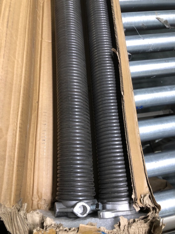 Photo 3 of Junsen Pair of 2" Garage Door Torsion Springs with 2 Non-Slip Winding Bars, High Quality Installation Coated Torsion Extension Spring Replacement Set with a Minimum of 16,000 Cycles (0.207 x 2" x 22")