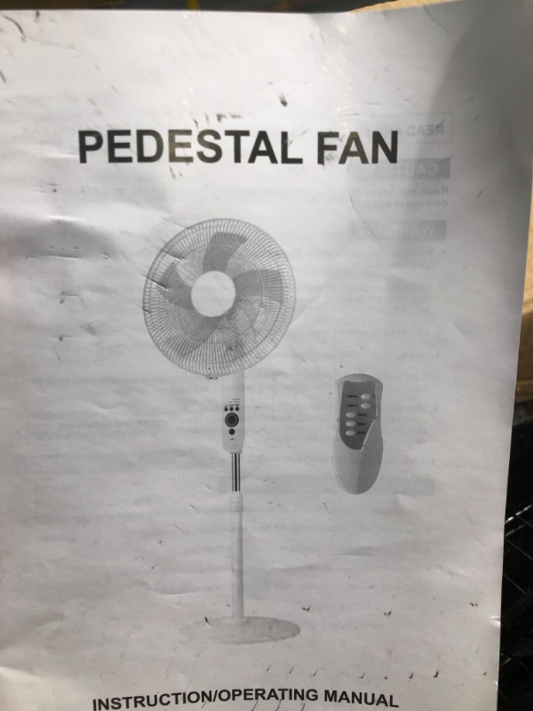 Photo 1 of Pedestal fan bLACK with controller