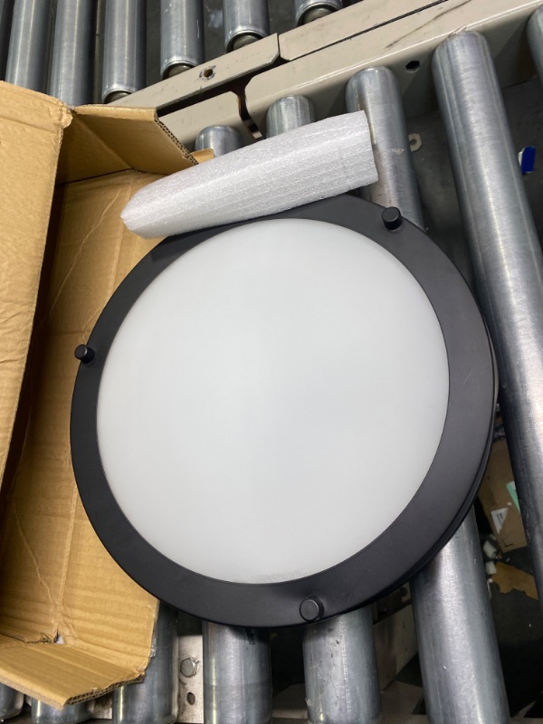 Photo 3 of 16 inch Dimmable LED Flush Mount Ceiling Light, Oil Rubbed Bronze, 36W, 2200LM, 2.7/3/3.5/4K/5K Adjustbale, 120°Light Angle, CRI80, Ceiling Lamp for Bedroom, Kitchen, Office, Garage, ETL Listed 16 inch Oil Rubbed Bronze.1