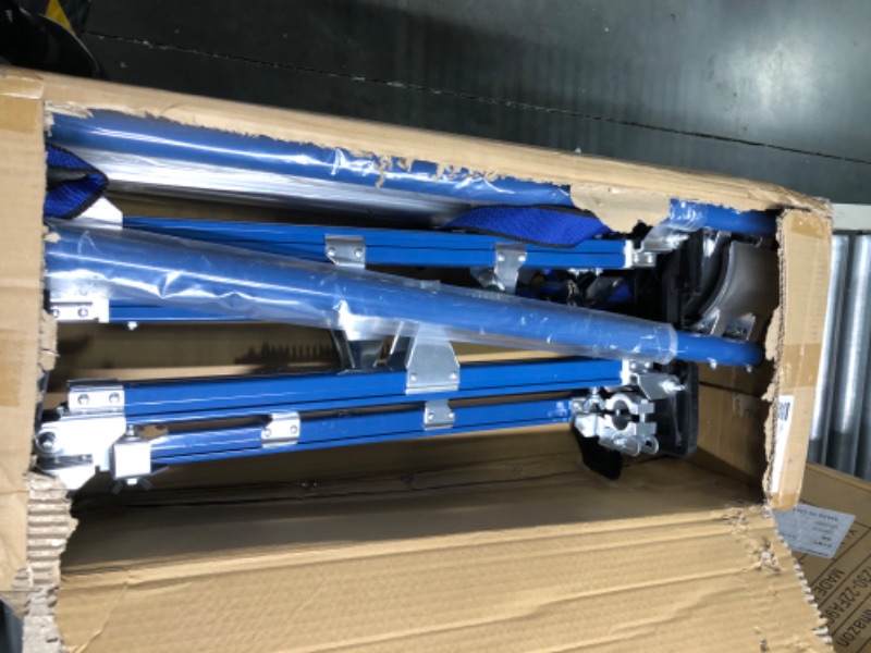 Photo 1 of 24 inch -40 inch Professional Grade Adjustable Drywall Stilts Taping Paint Stilt Aluminum Tool Stilt for Painting Painter Taping Blue 24"-40" blue