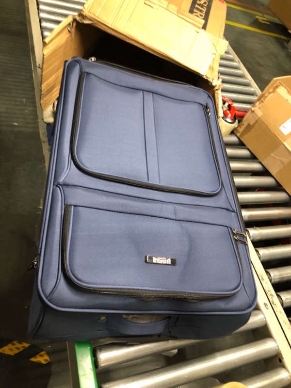 Photo 3 of U.S. Traveler Anzio Softside Expandable Spinner Luggage, Navy, 2-Piece Set (22/30) 2-Piece Set (22/30) Navy