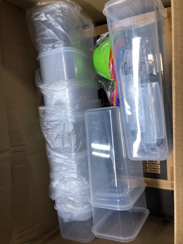 Photo 1 of 68 PCS Airtight Food Storage Containers With Lids BPA Free,Cereal Containers Storage for Kitchen Pantry Organization and Storage, Dishwasher safe,Include Labels Marker Spoon Set,Cereal, Flour Sugar