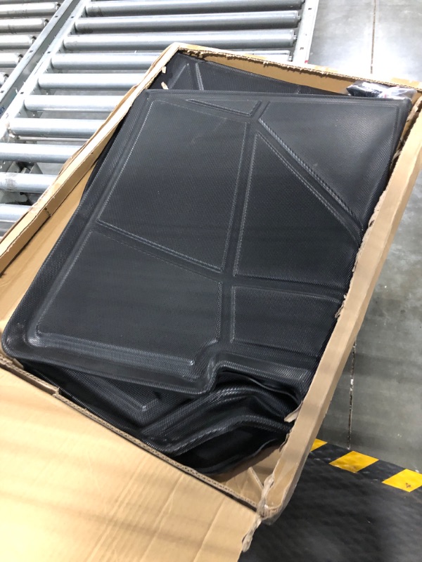 Photo 1 of RAV4 Cargo Liners - All Weather Rear Cargo Trunk Tray Floor Mats Compatible with 2013 2014 Toyota RAV4 Non Electric(EV) Models,2015-2018 Toyota RAV4 All Models,3D Waterproof TPO Accessories Custom Fit For 2013-2018 Toyota RAV4