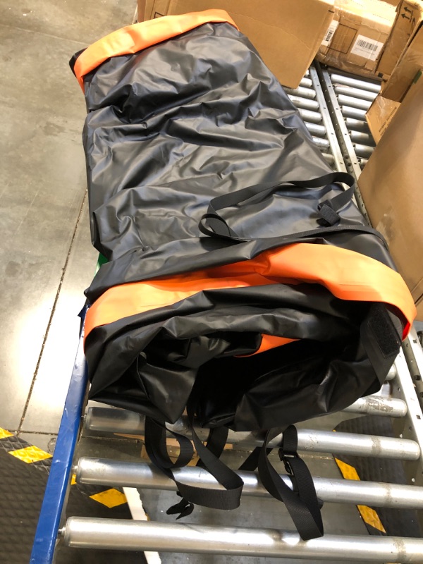 Photo 1 of Car Rooftop Cargo Carrier Bag, 21 Cubic Feet 100% Waterproof Heavy Duty 840D Car Roof Bag for All Vehicle with/Without Racks - Anti-Slip Mat, 6 Door Hooks, Storage Bag, 2 Extra Straps Black Roof 21 Cubic Feet