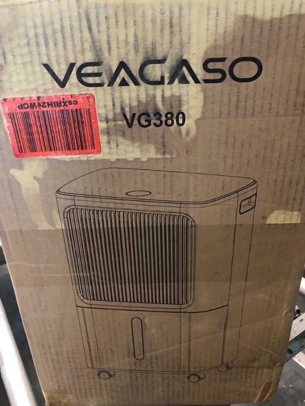 Photo 2 of 30 Pint Dehumidifiers for Home with Drain Hose, VEAGASO 2,500 Sq.Ft Dehumidifier for Basement, Large Room, Bathroom, Three Operation Modes, Intelligent Humidity Control, Dry Clothes, 24HR Timer