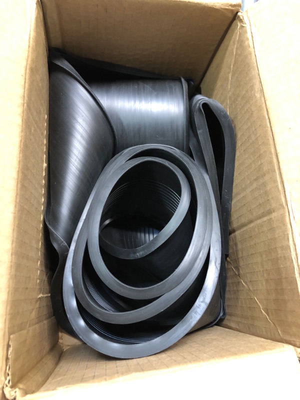 Photo 3 of 10 Feet Lenth Garage Door Bottom Weather Stripping Kit Rubber Seal Strip Replacement, Universal Sealing Professional Grade T Rubber,5/16" T Ends, 3 3/4" Width(Black) U shape 10FT
