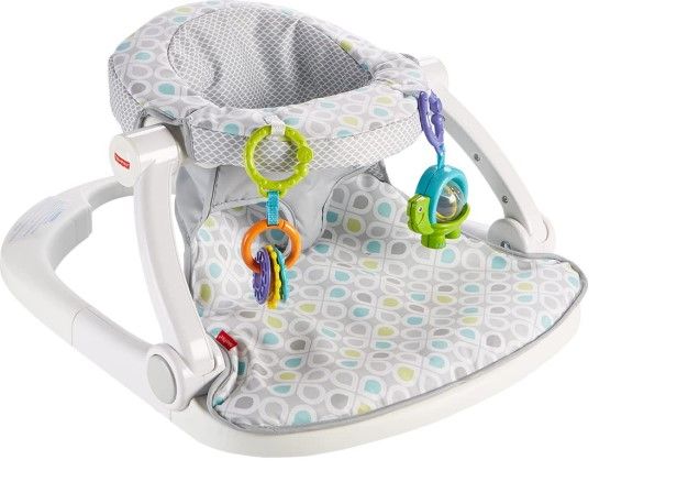 Photo 1 of Fisher-Price Portable Baby Chair Sit-Me-Up Floor Seat, Honeydew Drop + Fisher-Price 4-in-1 Sling 'N Seat Bath Tub, Pacific Pebble, Baby to Toddler Convertible Tub with Seat and Toys