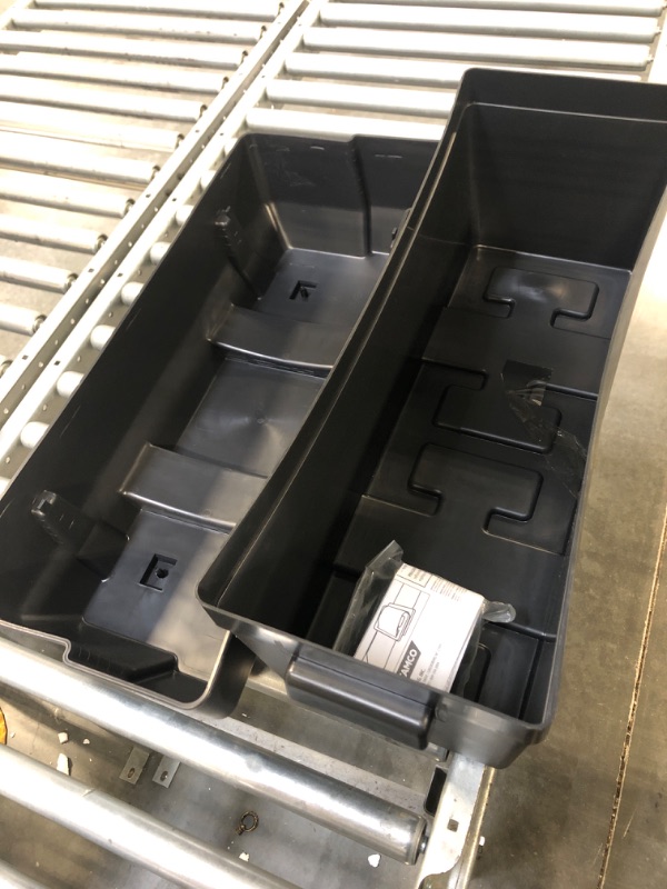 Photo 4 of Camco Heavy Duty Double Battery Box with Straps and Hardware - Group GC2 | Safely Stores RV, Automotive, and Marine Batteries | Measures Inside 21-1/2" x 7-3/8" x 11-3/16" | (55375) Frustration Free Packaging Double Battery Box