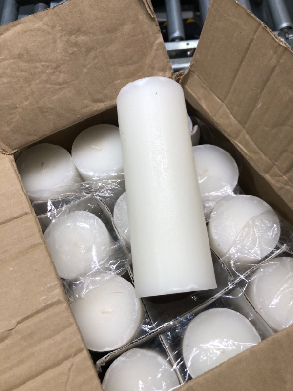 Photo 3 of 2.8x6 Pillar Candles Set of 12, Unscented White Pillar Candles Bulk, Dripless and Long Clean Burning Pillars Candles, Smokeless Dinner Table Pillar Candles for Wedding, Spa, Aromatherapy, Party White-12pcs 2.8x6