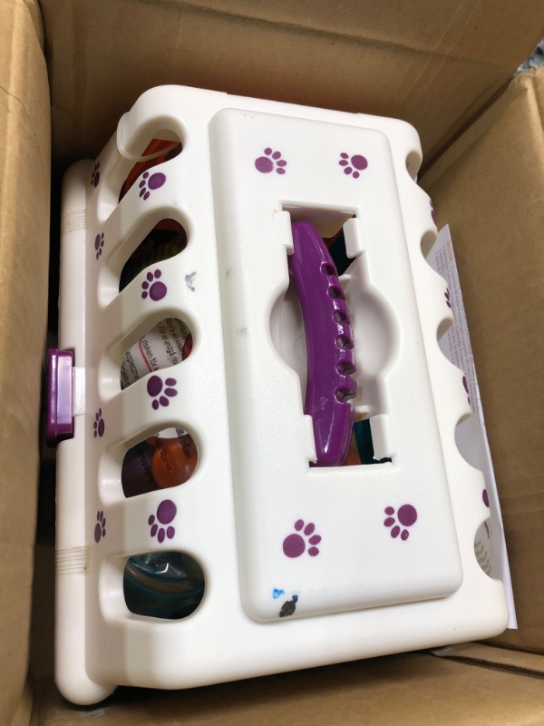 Photo 3 of battat - dalmatian vet kit - interactive vet clinic and cage pretend play for kids (15 pieces)