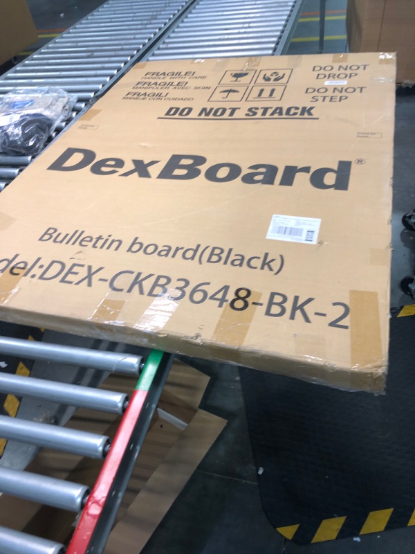 Photo 2 of DexBoard Cork Board, 2 Pack 48" x 36" Bulletin Notice Board Message Memo Pin Board, Black Aluminum Frame Black 36" x 48" 2 Pack