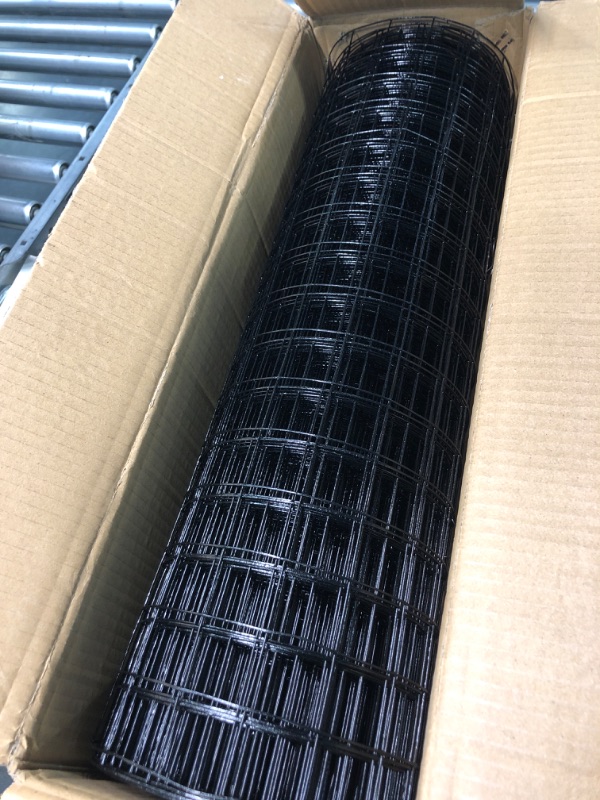 Photo 3 of 24'' x 50' 1.5inch Hardware Cloth 16 Gauge Black Vinyl Coated Welded Fence Mesh for Home and Garden Fence and Home Improvement Project