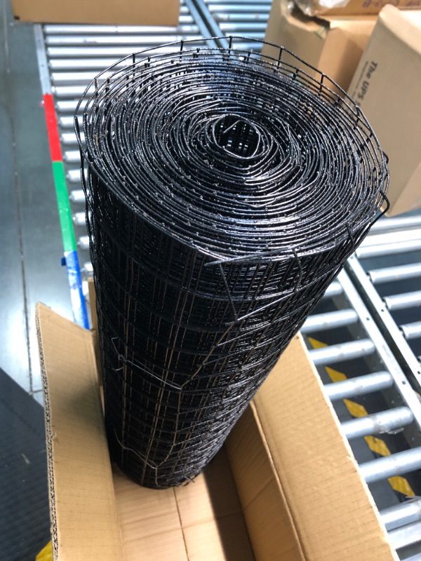 Photo 4 of 24'' x 50' 1.5inch Hardware Cloth 16 Gauge Black Vinyl Coated Welded Fence Mesh for Home and Garden Fence and Home Improvement Project